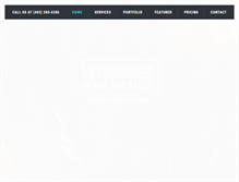 Tablet Screenshot of lethbridgewebdesign.ca